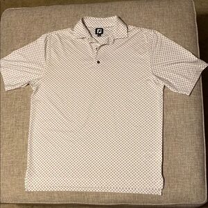 FootJoy polo size L, white/grey/pink